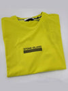 Simple Logo Short Sleeve T-Shirt Yellow - STONE ISLAND - BALAAN.