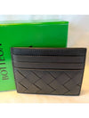 Intrecciato Leather Card Wallet Black - BOTTEGA VENETA - BALAAN 2