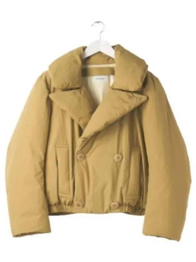 Double-Breasted Puffer Jacket Ochre Khaki - LEMAIRE - BALAAN 2