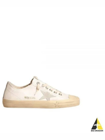 V Star Leather Low Top Sneakers Black White - GOLDEN GOOSE - BALAAN 2