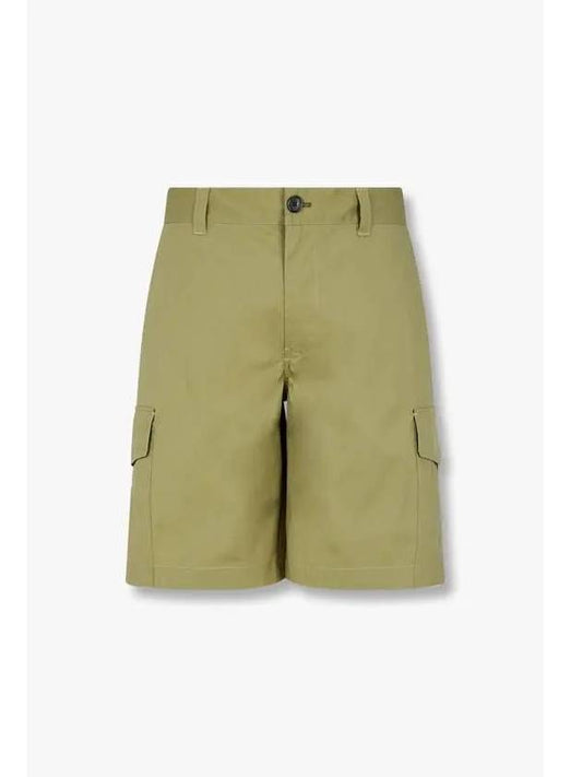 PS Bag Logo Patch Cargo Shorts Olive - PAUL SMITH - BALAAN 1