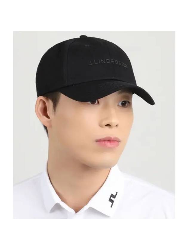 Elijah Cotton logo Cap FMAC10287 9999 Men's Elijah cotton logo cap - J.LINDEBERG - BALAAN 1