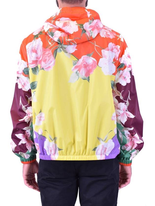 flower print hooded zip-up - VALENTINO - BALAAN 5