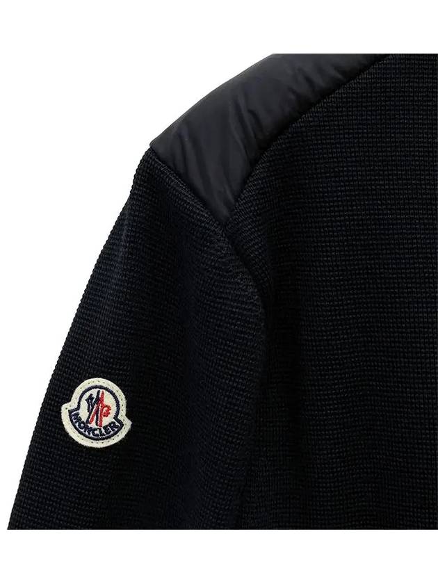 Padded wool cardigan black - MONCLER - BALAAN 8