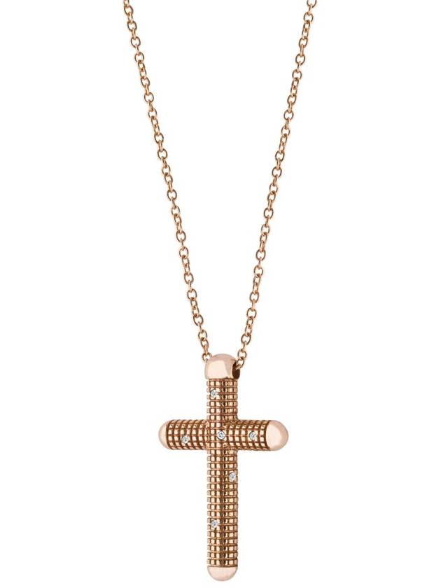 20062160 Metropolitan Cross 18K Pink Gold Necklace - DAMIANI - BALAAN 2