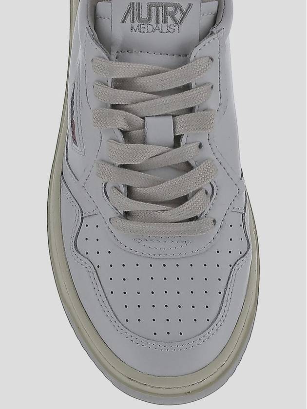 Medalist Leather Low Top Sneakers White - AUTRY - BALAAN 5