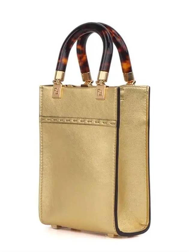 mini sunshine tote bag gold - FENDI - BALAAN.