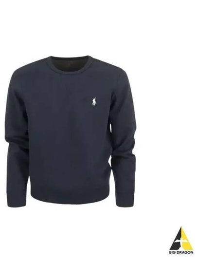 Embroidered Logo Basic Crew Neck Sweatshirt Navy - POLO RALPH LAUREN - BALAAN 2