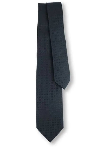 Pacone H Tie Black H036321T 16 - HERMES - BALAAN 1