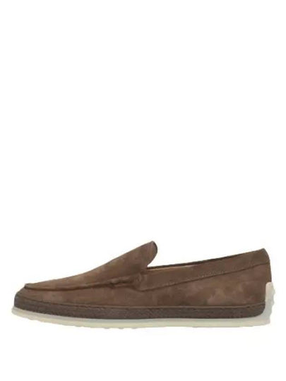 Men's Suede Slip-ons Loafers Brown - TOD'S - BALAAN 2