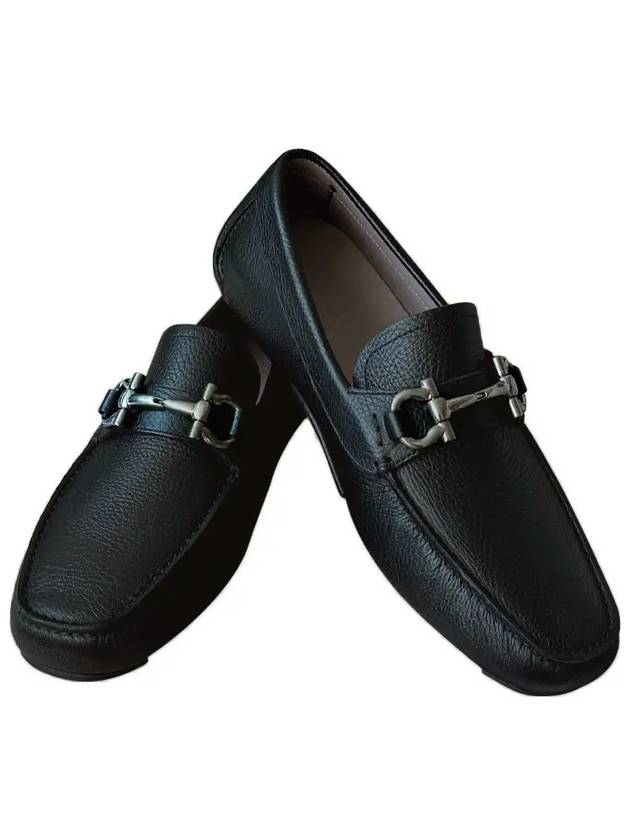 Gancini Ornament Driving Shoes Black - SALVATORE FERRAGAMO - BALAAN 2