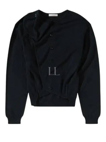 Trompe L'Oeil Cardigan Navy - LEMAIRE - BALAAN 2