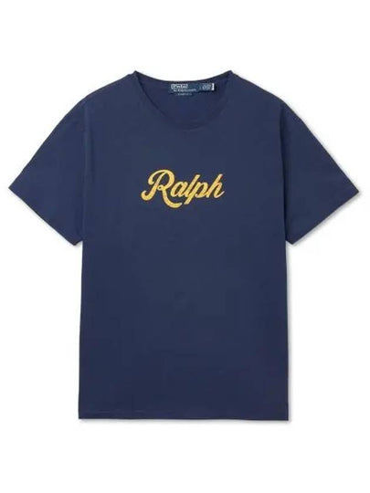 Ralph Print Short Sleeve T-Shirt Navy - POLO RALPH LAUREN - BALAAN 2