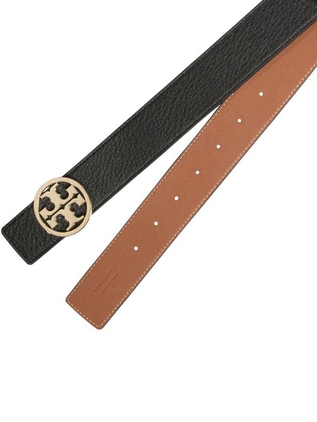 1.5" Miller Reversible Leather Belt Black Classic Cuoio - TORY BURCH - BALAAN 6