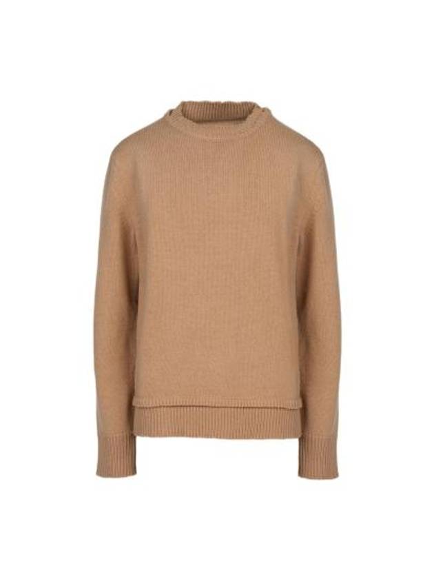 Back Stitch Elbow Patch Knit Top Beige - MAISON MARGIELA - BALAAN 2