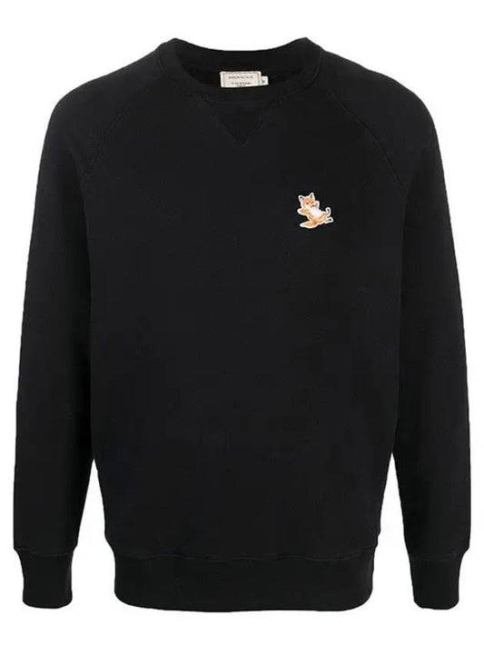 Chillax Fox Patch Classic Sweatshirt Black - MAISON KITSUNE - BALAAN 2