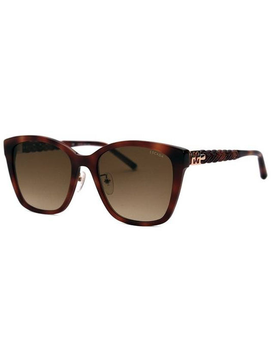 Escada SES D66G 0825 Officially imported square horn rimmed oversized lightweight women s luxury sunglasses - ESCADA - BALAAN 1