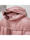 Women s Logo Patch DOURO Down Padded Short Jacket Pink 1A00069 595ZZ 500 - MONCLER - BALAAN 7