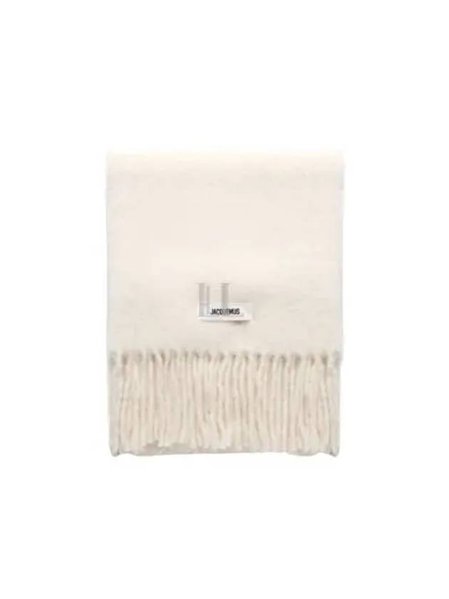 Carro Mohair Alpaca Muffler Off White - JACQUEMUS - BALAAN 2