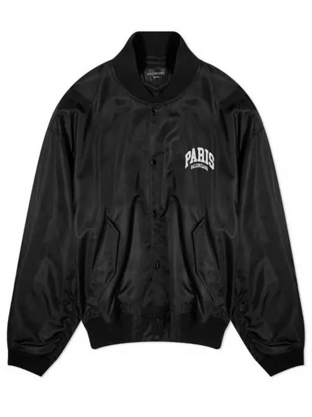 Paris Oversized Bomber Jacket Black - BALENCIAGA - BALAAN 2