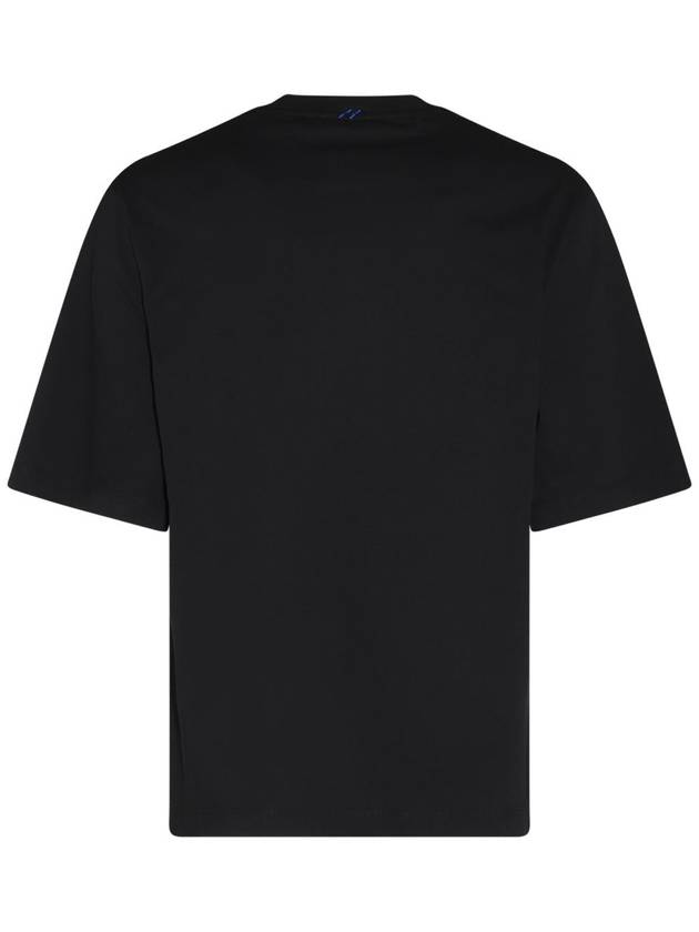 Equestrian Knight Patch Cotton Short Sleeve T-Shirt Black - BURBERRY - BALAAN 4