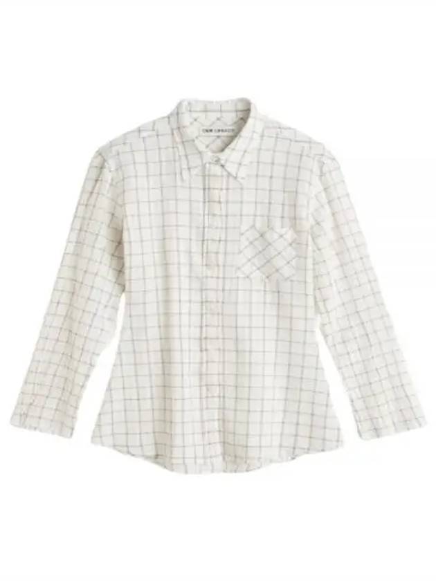 Shirt LIGHTMEDITERRANEANCHECK WHITE - OUR LEGACY - BALAAN 2