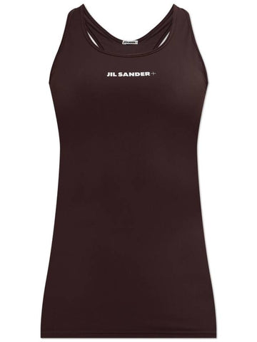 JIL SANDER+ Sports Top With Logo, Women's, Brown - JIL SANDER - BALAAN 1