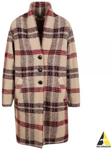 Gabrielle Check Wool Coat MA1297 22A012E - ISABEL MARANT - BALAAN 1