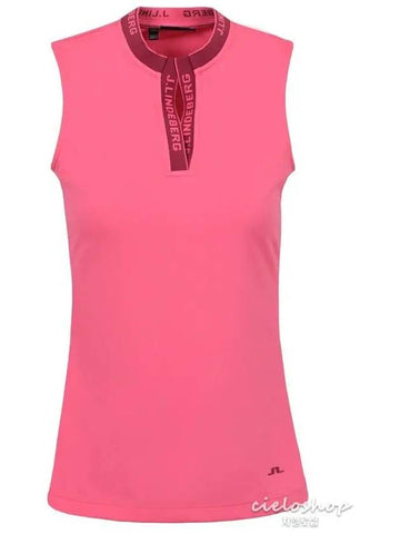 Reya sleeveless women s golf t shirt hot pink GWJT05393 - J.LINDEBERG - BALAAN 1