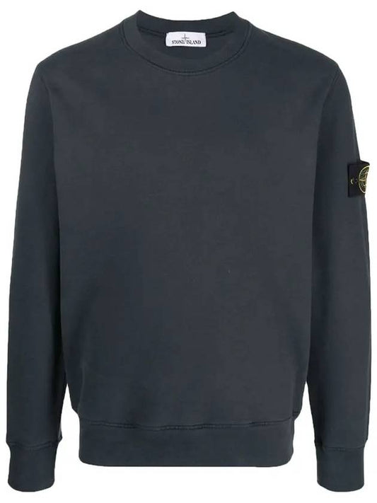 Wappen Patch Crewneck Sweatshirt Navy - STONE ISLAND - BALAAN 2