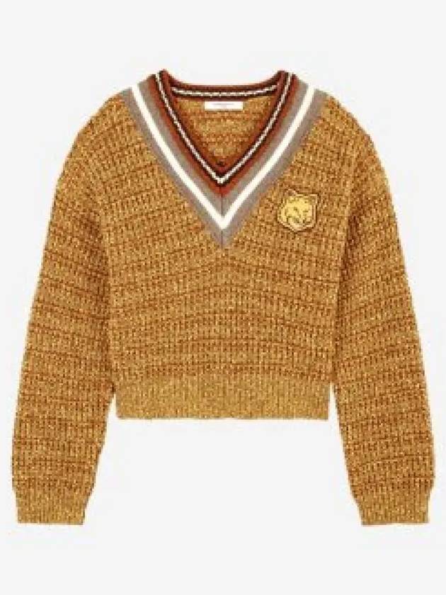 Bold Fox Head Crafty Comfort Knit Top Mustard - MAISON KITSUNE - BALAAN 2