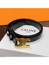 Belt Taurus Skin Medium Triomphe Gold Emblem - CELINE - BALAAN 1