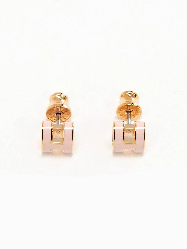 Mini Pop H Earrings Rose Gold - HERMES - BALAAN 5