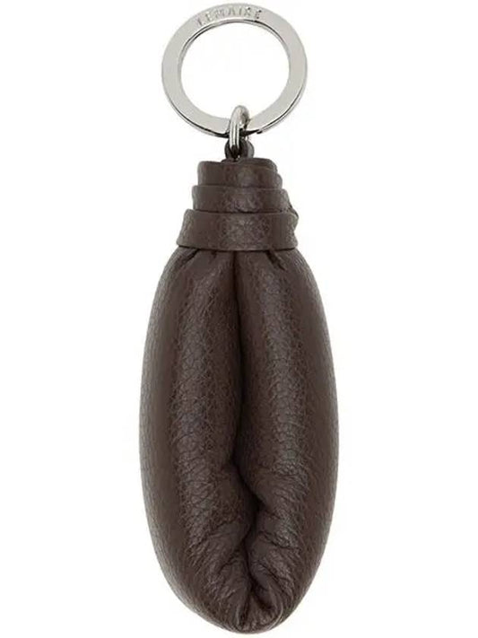 Cushion Grain Leather Strap Key Ring Brown AC304 LL0018 462 - LEMAIRE - BALAAN 1