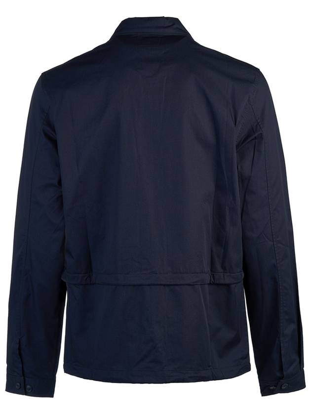 Metropolis Series Gabardine Pocket Long Sleeve Shirt Navy - CP COMPANY - BALAAN 4