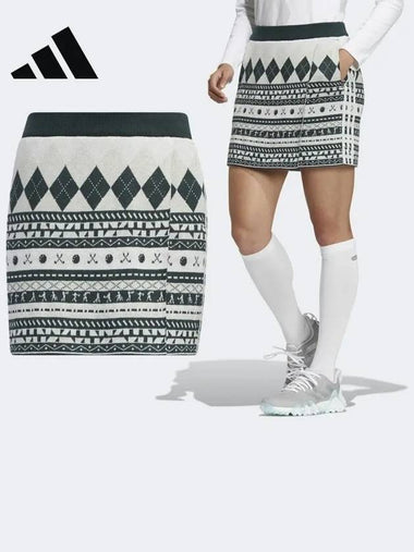 HC3787 Graphic Sweater Skirt - ADIDAS GOLF - BALAAN 1