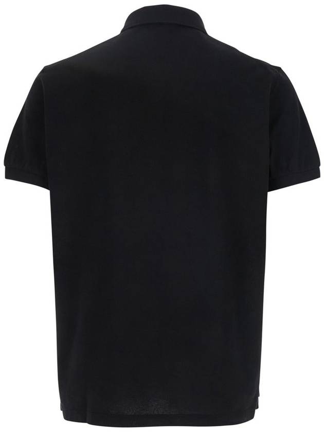 Black Polo Shirt With Embroidered Logo On The Front In Cotton Man - DSQUARED2 - BALAAN 2