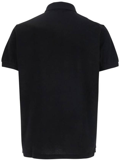 Black Polo Shirt With Embroidered Logo On The Front In Cotton Man - DSQUARED2 - BALAAN 2