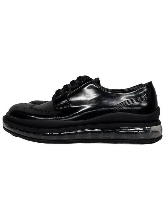 Air Lace-Up Oxford Shoes Black - PRADA - BALAAN.