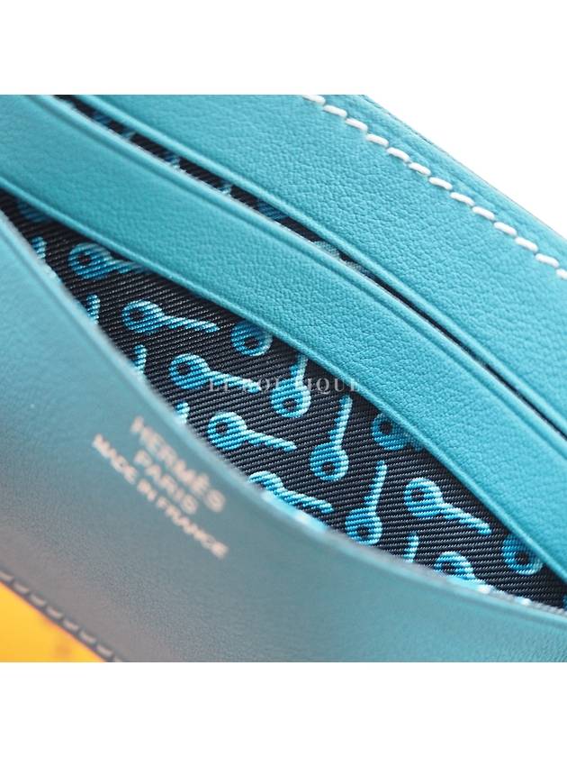 Citizen Twill Card Wallet Blue - HERMES - BALAAN 6