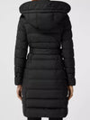 Women's Double Breasted Hooded Padded Black - BURBERRY - BALAAN 5