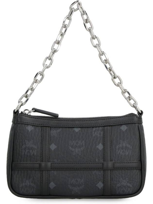 Monogram Print Chain Shoulder Bag Black - MCM - BALAAN 3