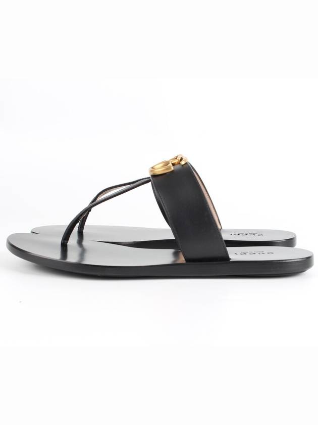 Marmont logo leather flip flop sandals 36 230 - GUCCI - BALAAN 8