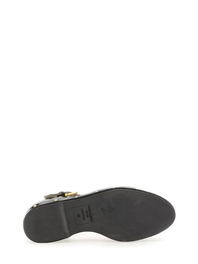 Soft Patent Fisherman Clog Sandals Black - THOM BROWNE - BALAAN 5