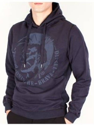 Man Mohawk Hoodie Navy 81E - DIESEL - BALAAN 1