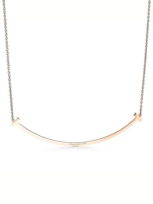 Tiffany T Extra Large Smile Pendant 18K Rose Gold 67513436 - TIFFANY & CO. - BALAAN 2