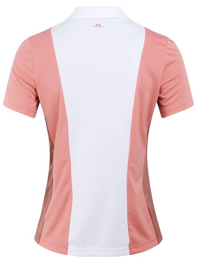 Women's Evelina Golf Polo Shirt Strawberry Ice - J.LINDEBERG - BALAAN 5