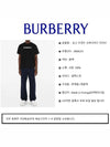 Logo Print Cotton Short Sleeve T-Shirt Black - BURBERRY - BALAAN 8