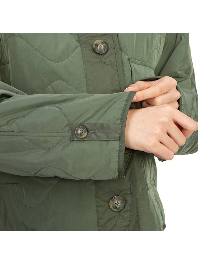 Umberta Button Flap Pocket Side Zipper Jacket Dark Green - MAX MARA - BALAAN 9