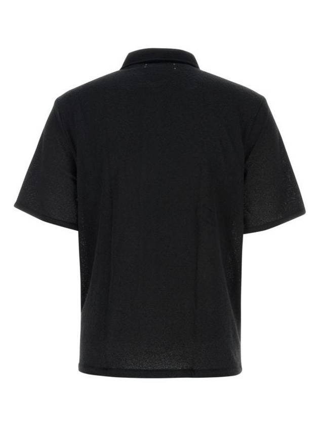 Box Boucle Short Sleeve Shirt Black - OUR LEGACY - BALAAN 4